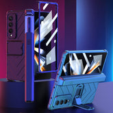 GKK Integrated Magnetic Armor Flip Phone Case With Pen Box, For Samsung Galaxy Z Fold4